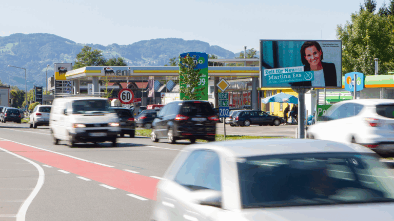 LED-Werbetafel in Vorarlberg – Hard – Rheinstraße