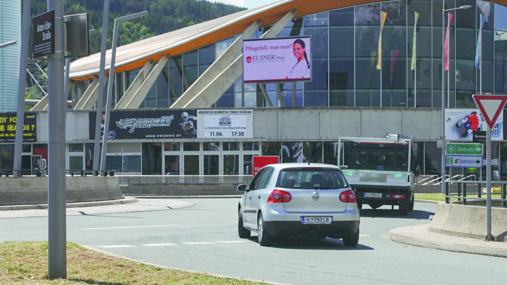 LED-Werbetafel in Innsbruck Olympiaworld